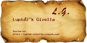 Lupták Gizella névjegykártya