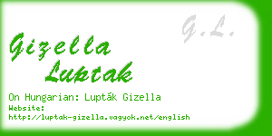 gizella luptak business card